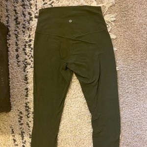 Army Green Lululemon Align Leggings